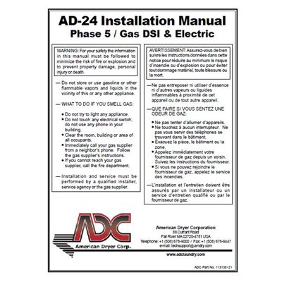 AD-24 INSTALLATION MANUAL